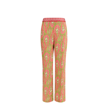 MAYFEYR - Etro - Bootcut Pants With Placed Paisley Foliage Print - WREA006999SPSJ0