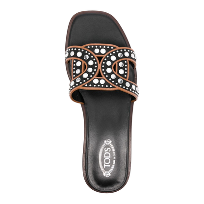 Black Leather Sandals