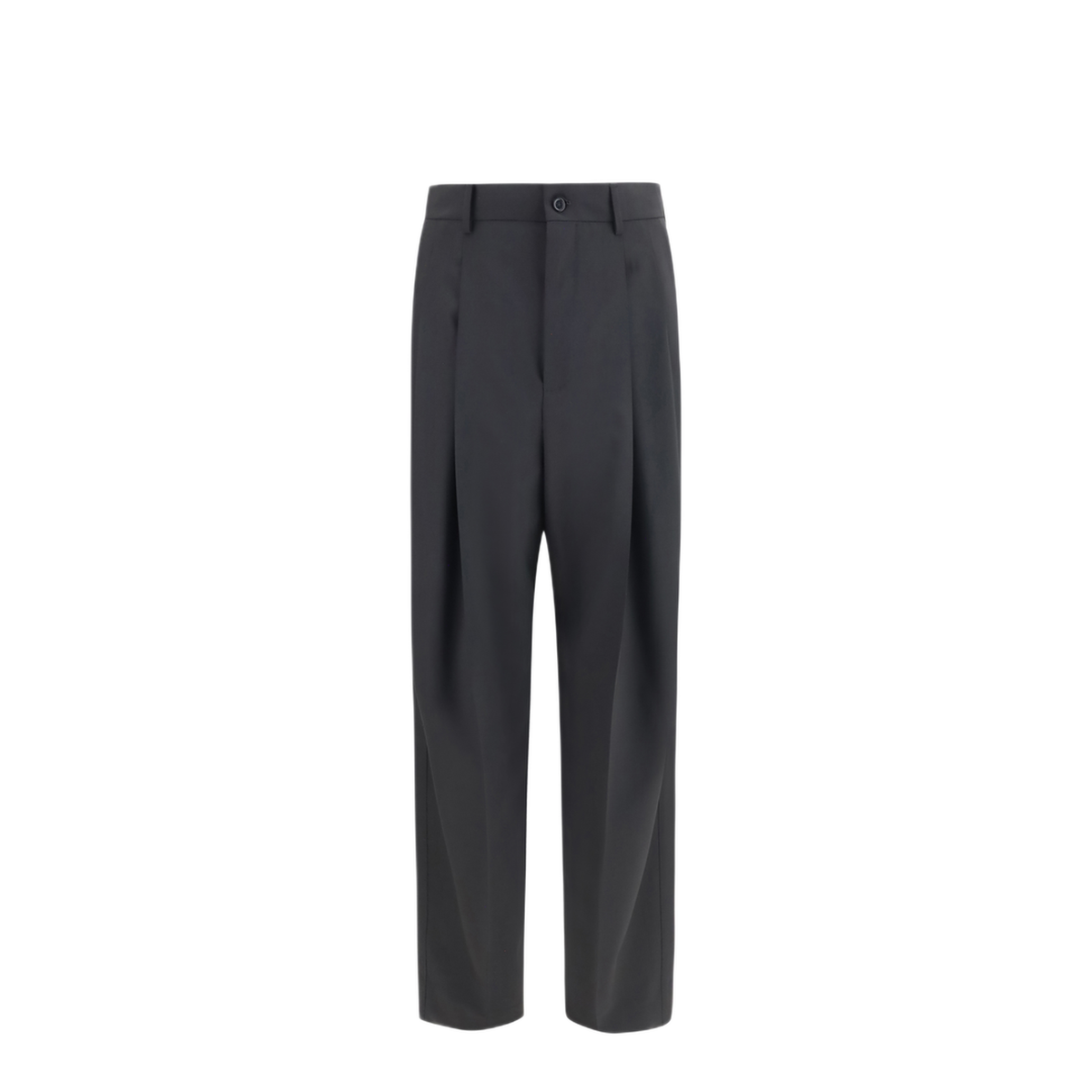 Wide Leg Wool Blend Tailored Pants