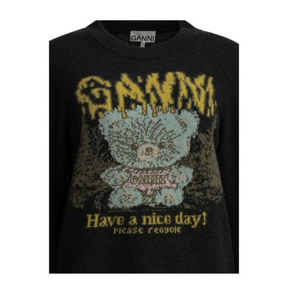 MAYFEYR - Ganni - Teddy Crew Neck Sweater - A1150058252