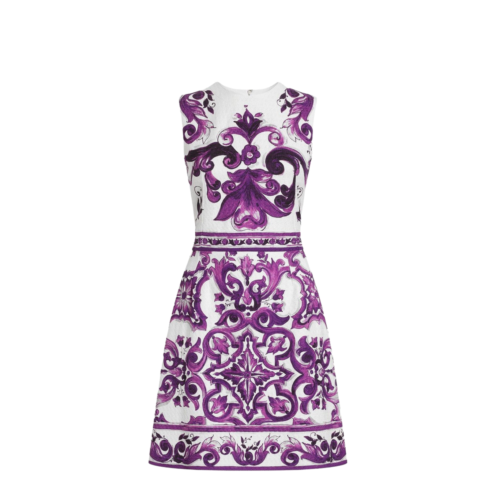 Thigh-Length Tubino Maiolica Print Dress