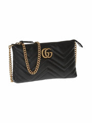 GG Marmont Wallet On Chain, Gold Hardware