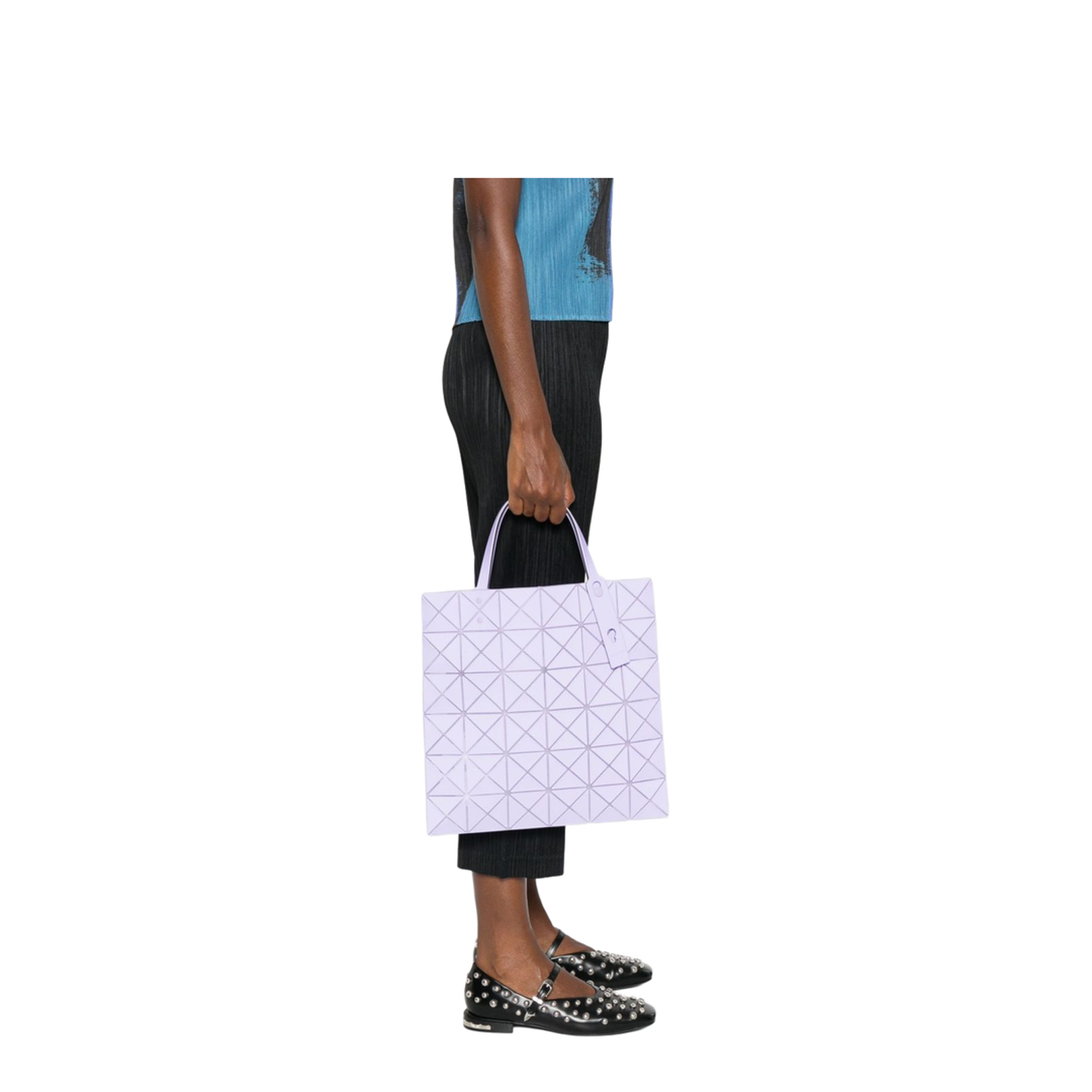 Lilac Geometric Pattern Bag