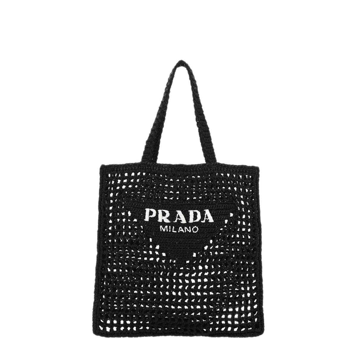 MAYFEYR - Prada - Black Raffia Shopping Bag - 1BG3932A2TF0002