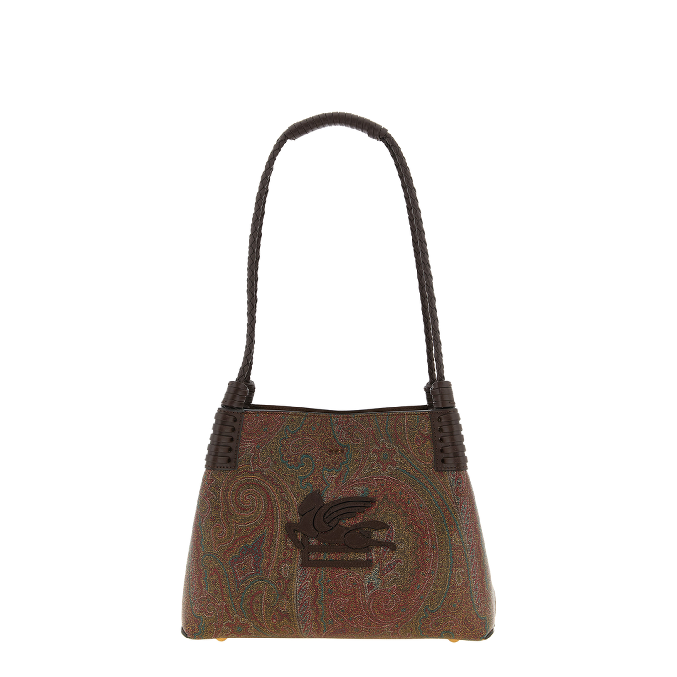 Libra Small Coated Paisley Tote Bag - Brown