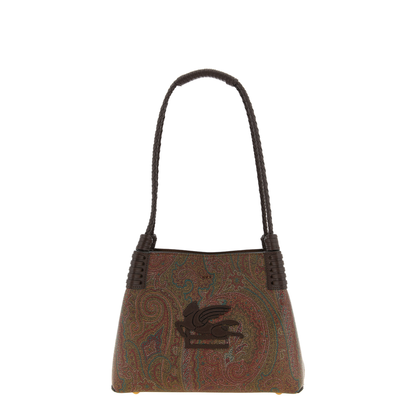 Libra Small Coated Paisley Tote Bag - Brown