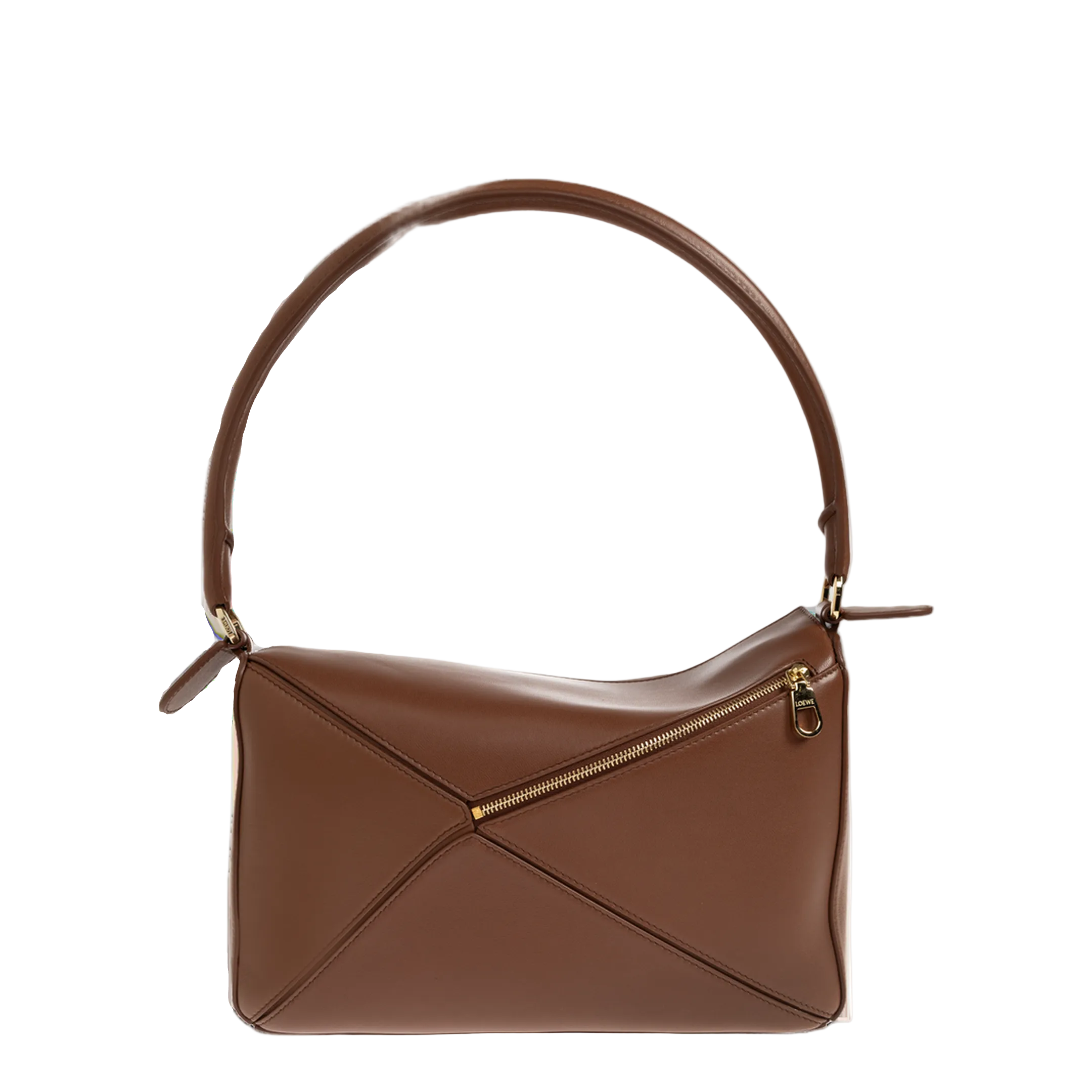 Puzzle Medium Nappa Lambskin Shoulder Bags - Pecan
