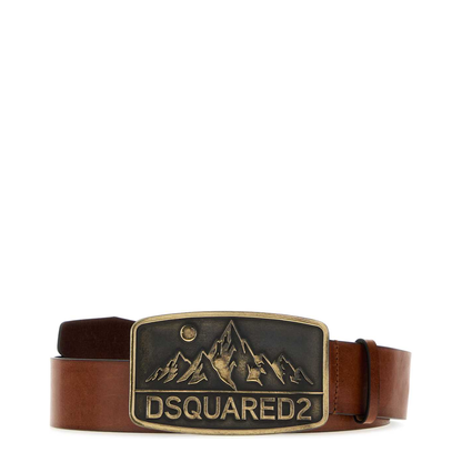 MAYFEYR - Dsquared2 - Brown Leather Belt - BEM0739129000015117