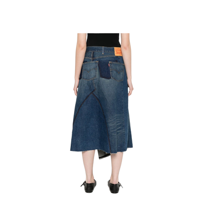 Denim Asymmetric Skirt