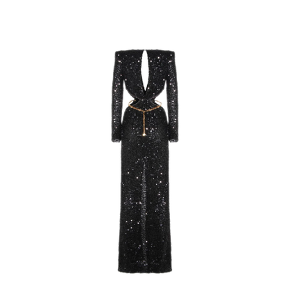 MAYFEYR - Elisabetta Franchi - Abito Donna Con Cintura - ABR1561E2110