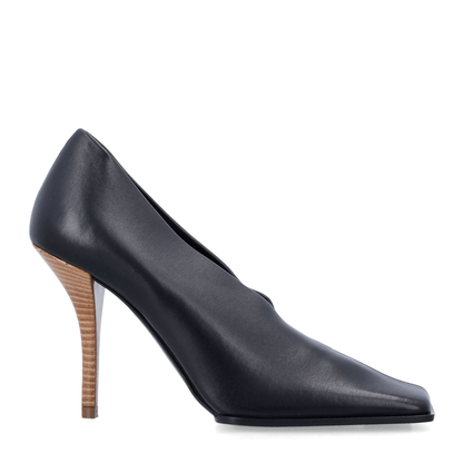Soft Square Pumps in Leather