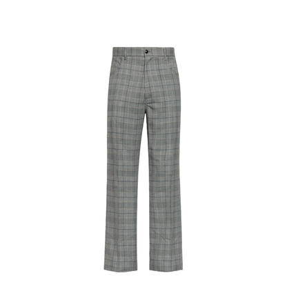 Plaid Patterned Trousers