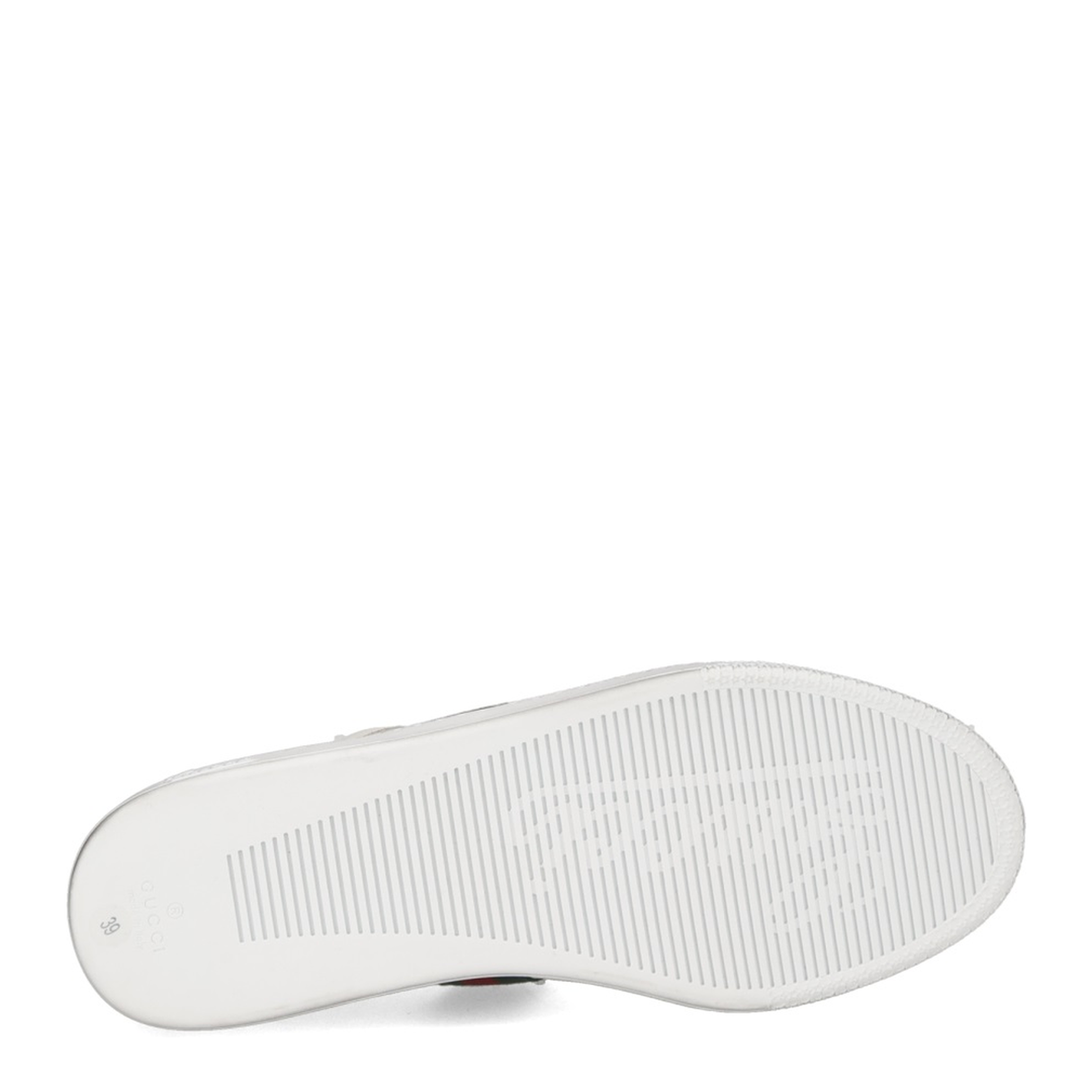 Stretch Low-Top Trainer in White Leather