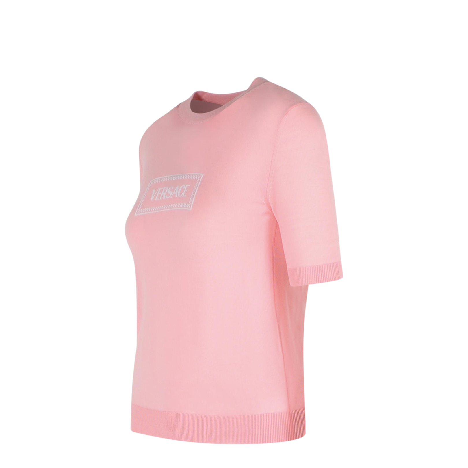 Logo Jacquard Knitted Top In Pink