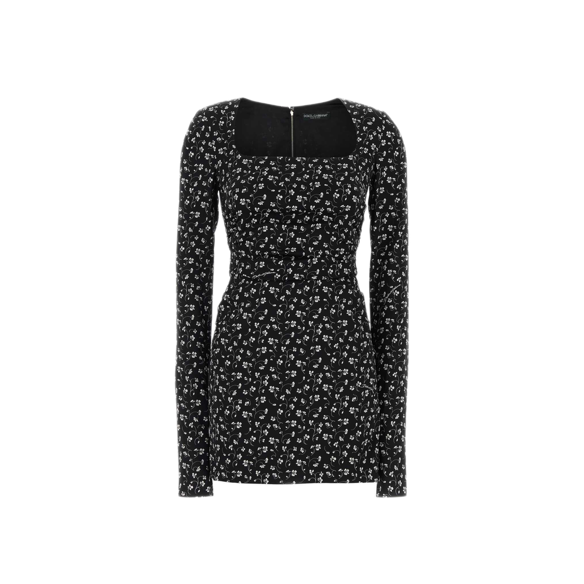 MAYFEYR - Dolce & Gabbana - Printed Stretch Silk Mini Dress - F633ATFSAE5HN6JP