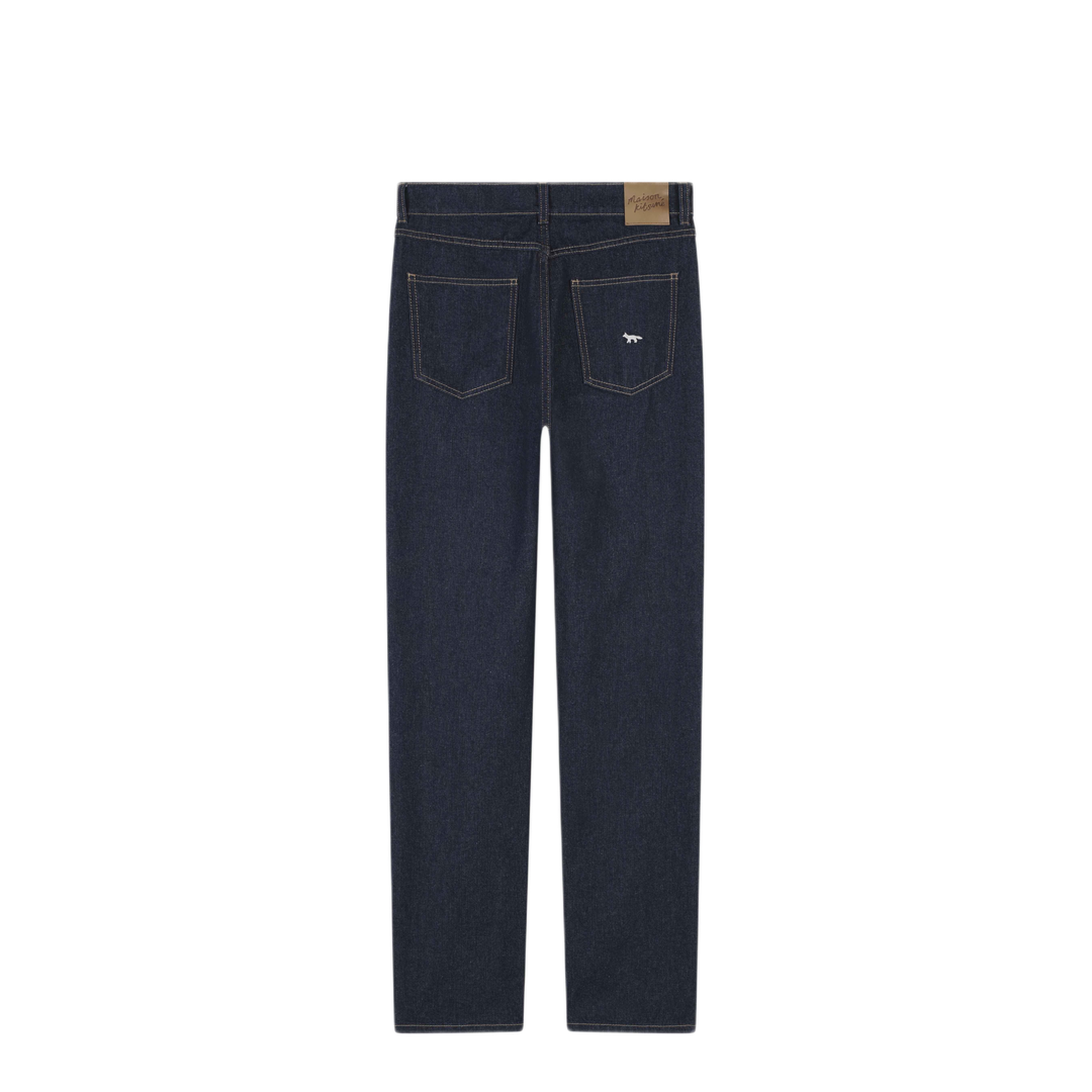 MAYFEYR - Maison Kitsuné - High Waisted Jeans Washed Indigo - LW01103WW0081WASHEDINDIGO
