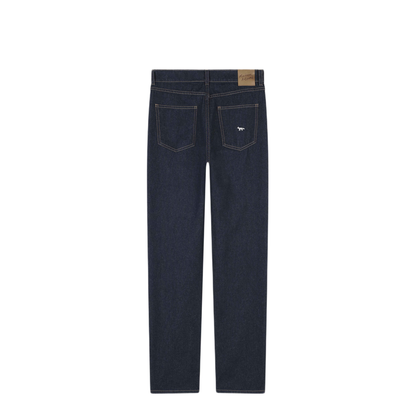 MAYFEYR - Maison Kitsuné - High Waisted Jeans Washed Indigo - LW01103WW0081WASHEDINDIGO