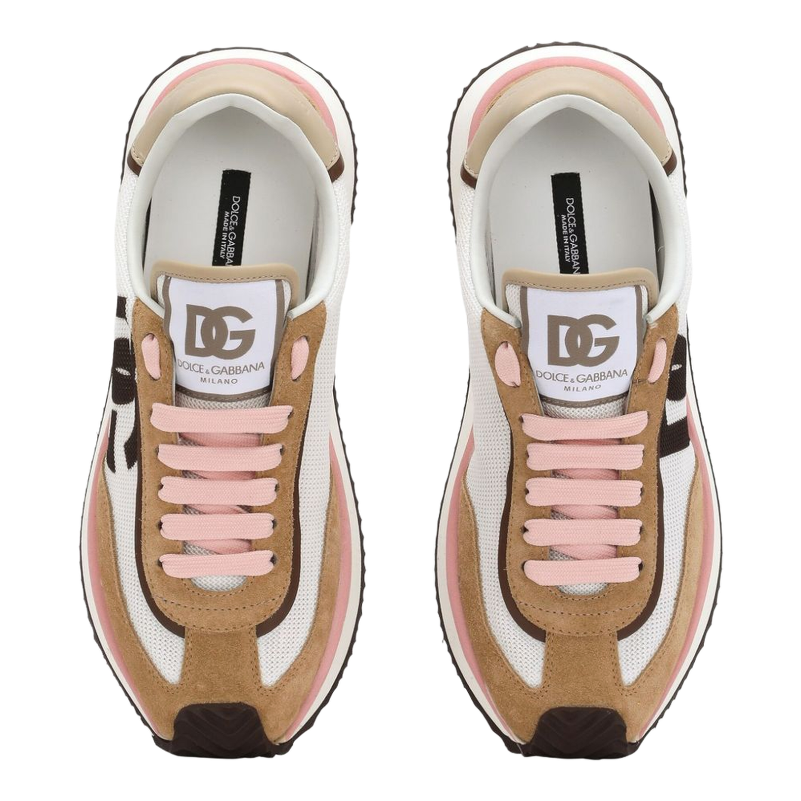 Mixed-material Cushion Sneakers