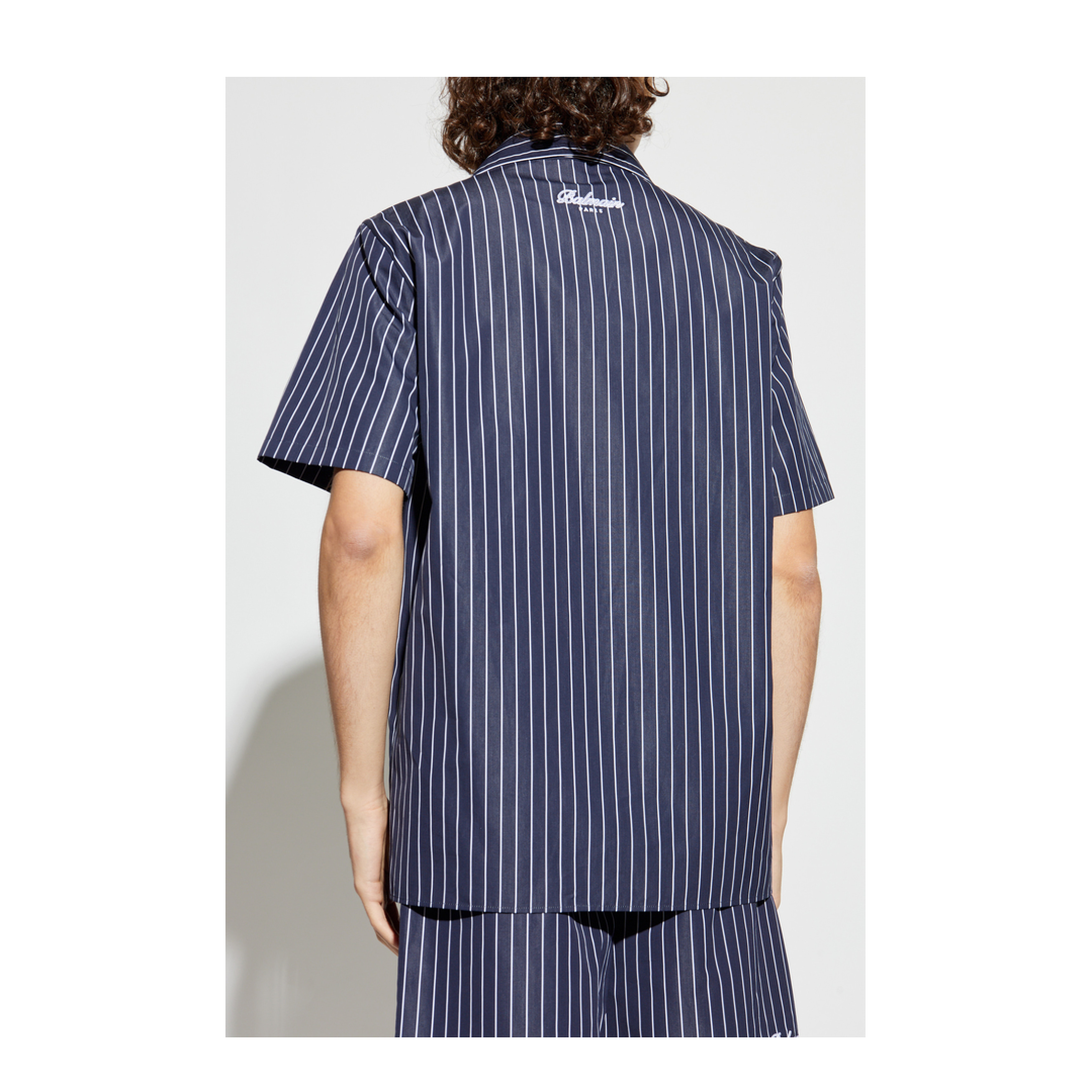 Striped Poplin Pyjama Shirt