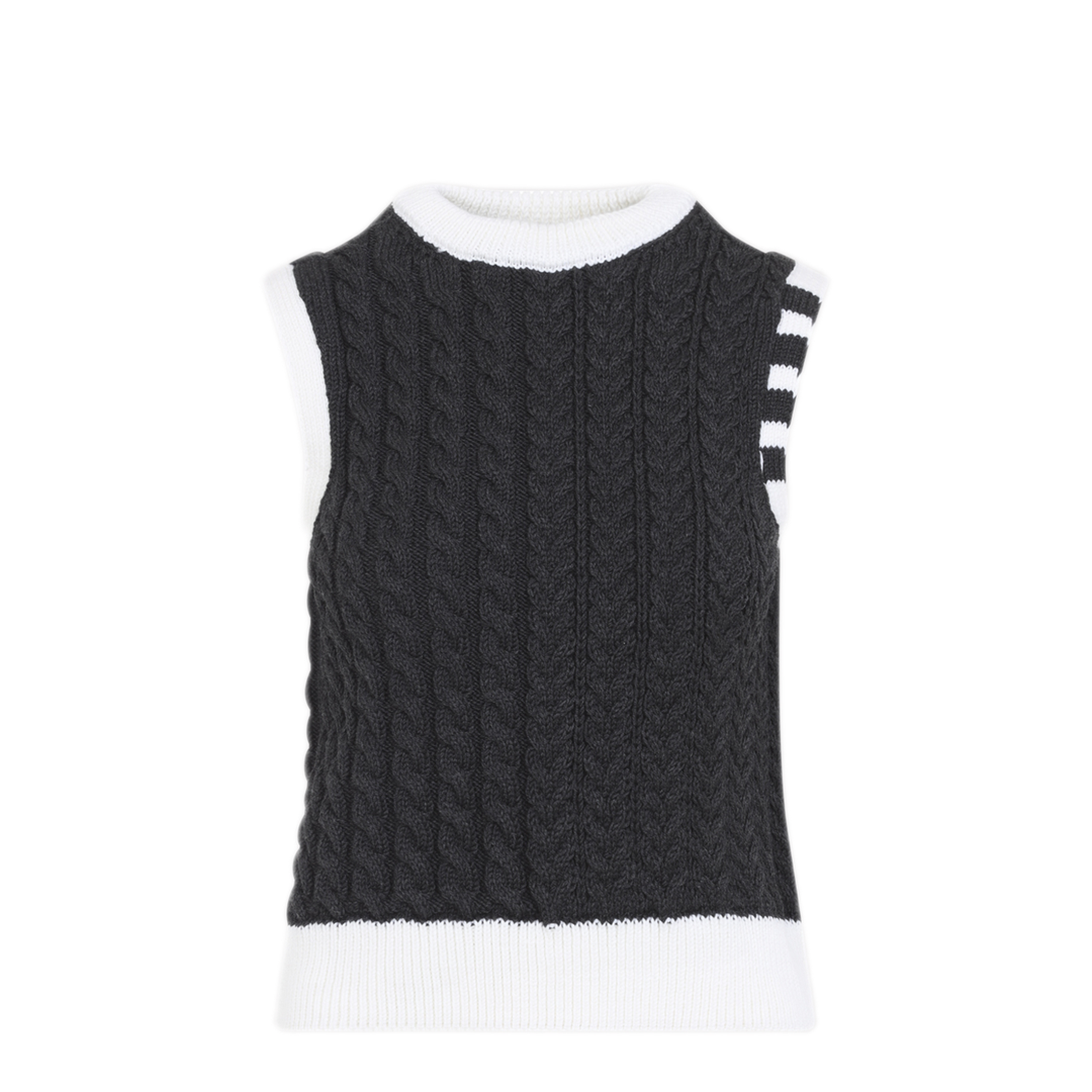 MAYFEYR - Thom Browne - Aran Cable Shell Top - FKV237AY1024025