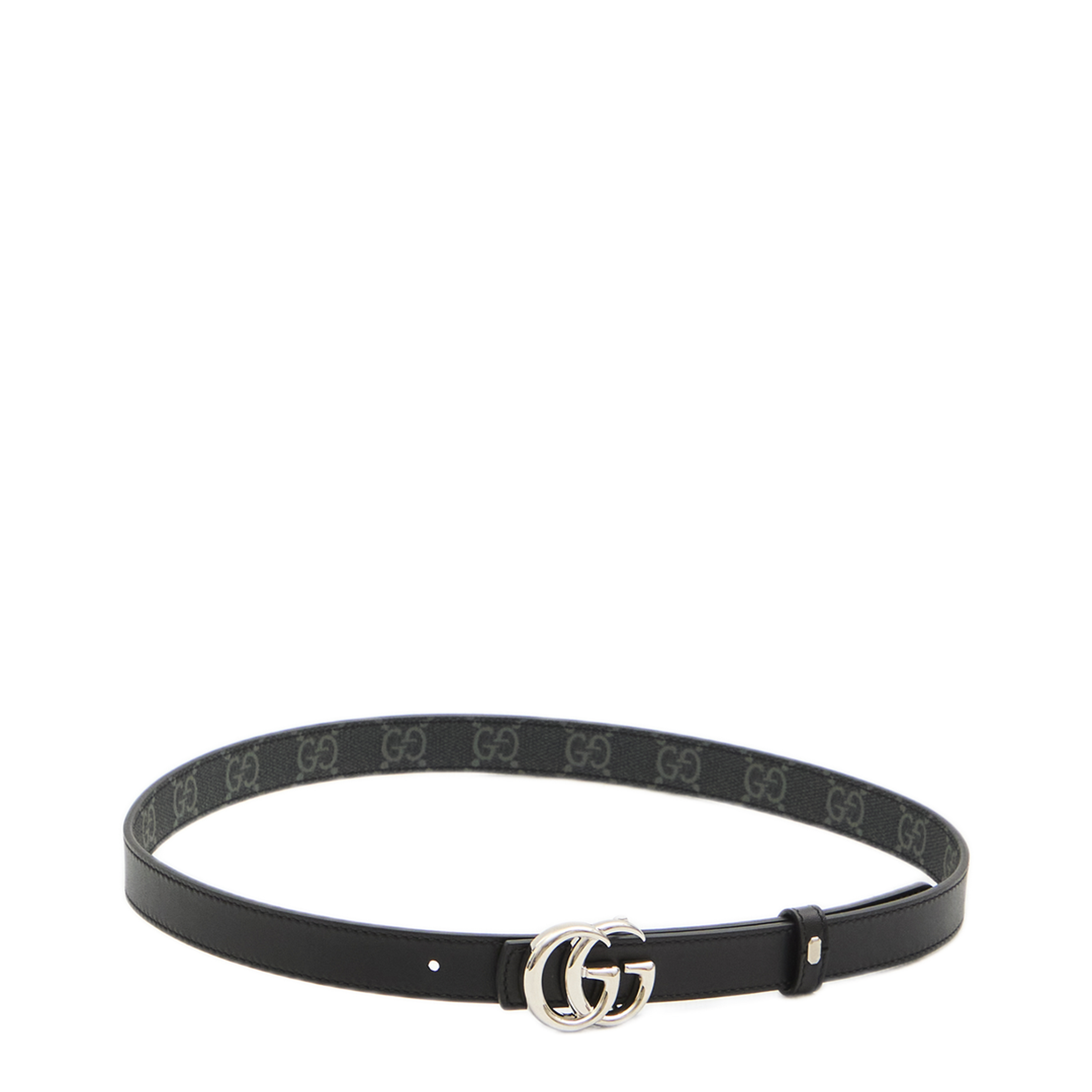 MAYFEYR - Gucci - Reversible Marmont Skinny Belt - 847132FAFGM1000