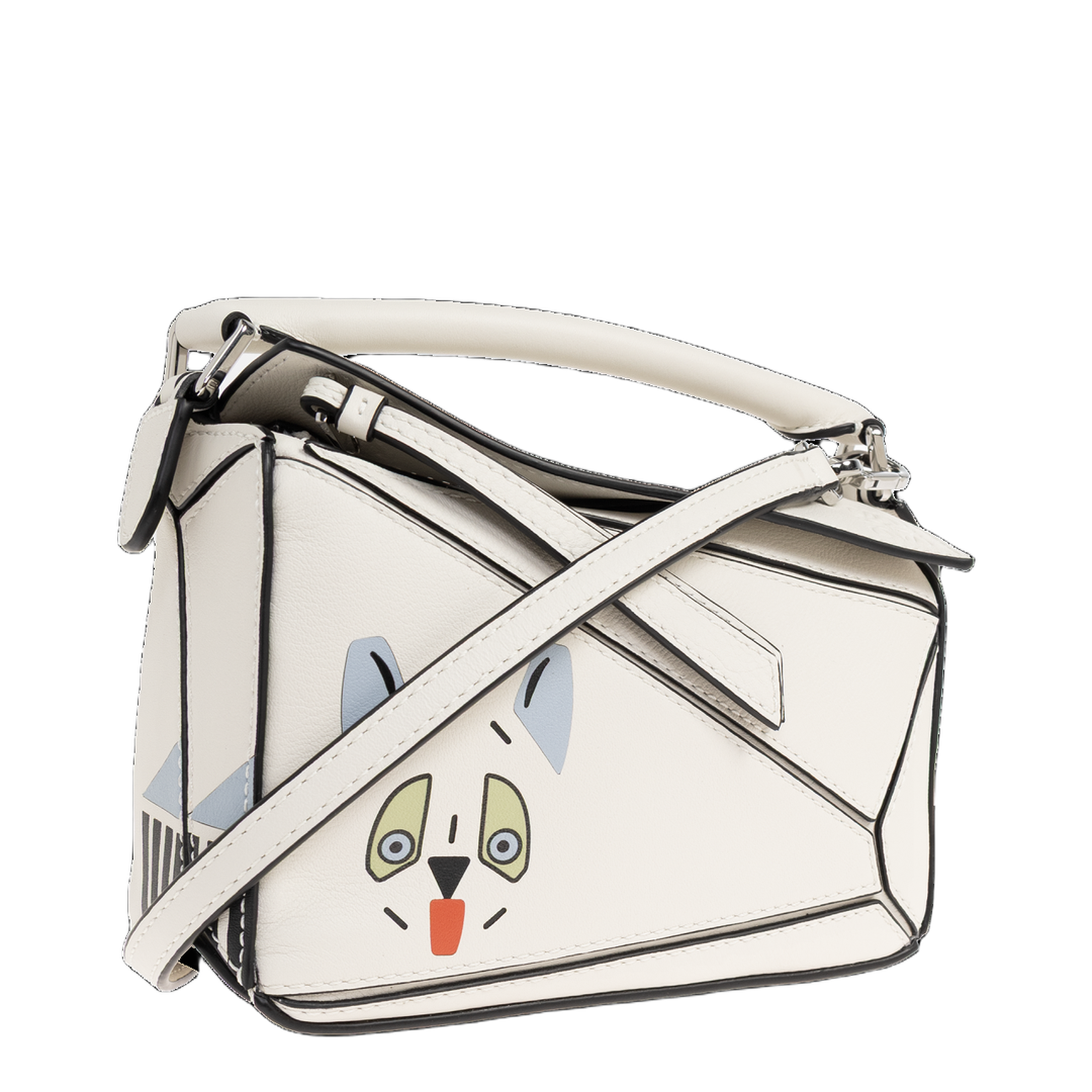 Puzzle Futurist Cat Mini Hand Bag