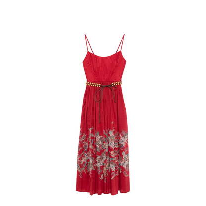 Printed Midi Dress