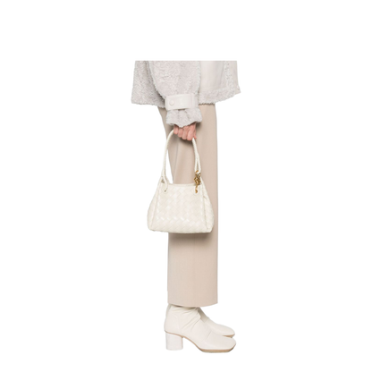 Parachute Small Leather Shoulder Bag - Sea Salt