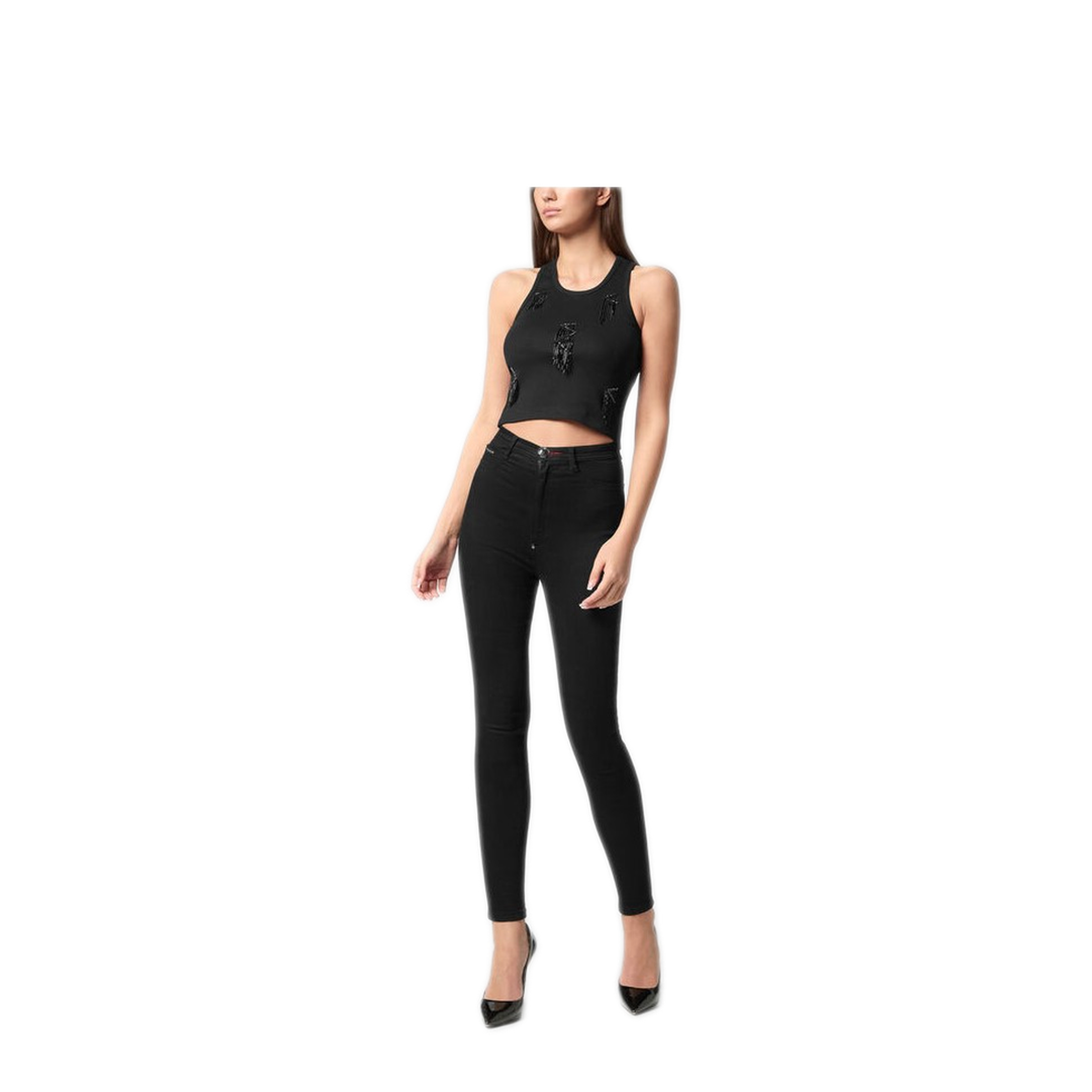 MAYFEYR - PHILIPP PLEIN - Black T Shirt - SAECWTK3567PJY002N02