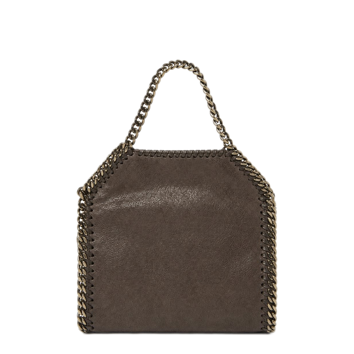Falabella Tiny Matte Shaggy Deer Vegan Leather Tote Bag - Brown