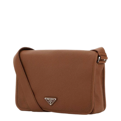 Caramel Leather Crossbody Bag