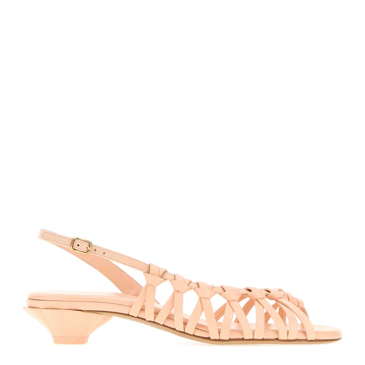 MAYFEYR - Chloè - Peach Leather Estra Sandals - CH26U17ZRC6J6