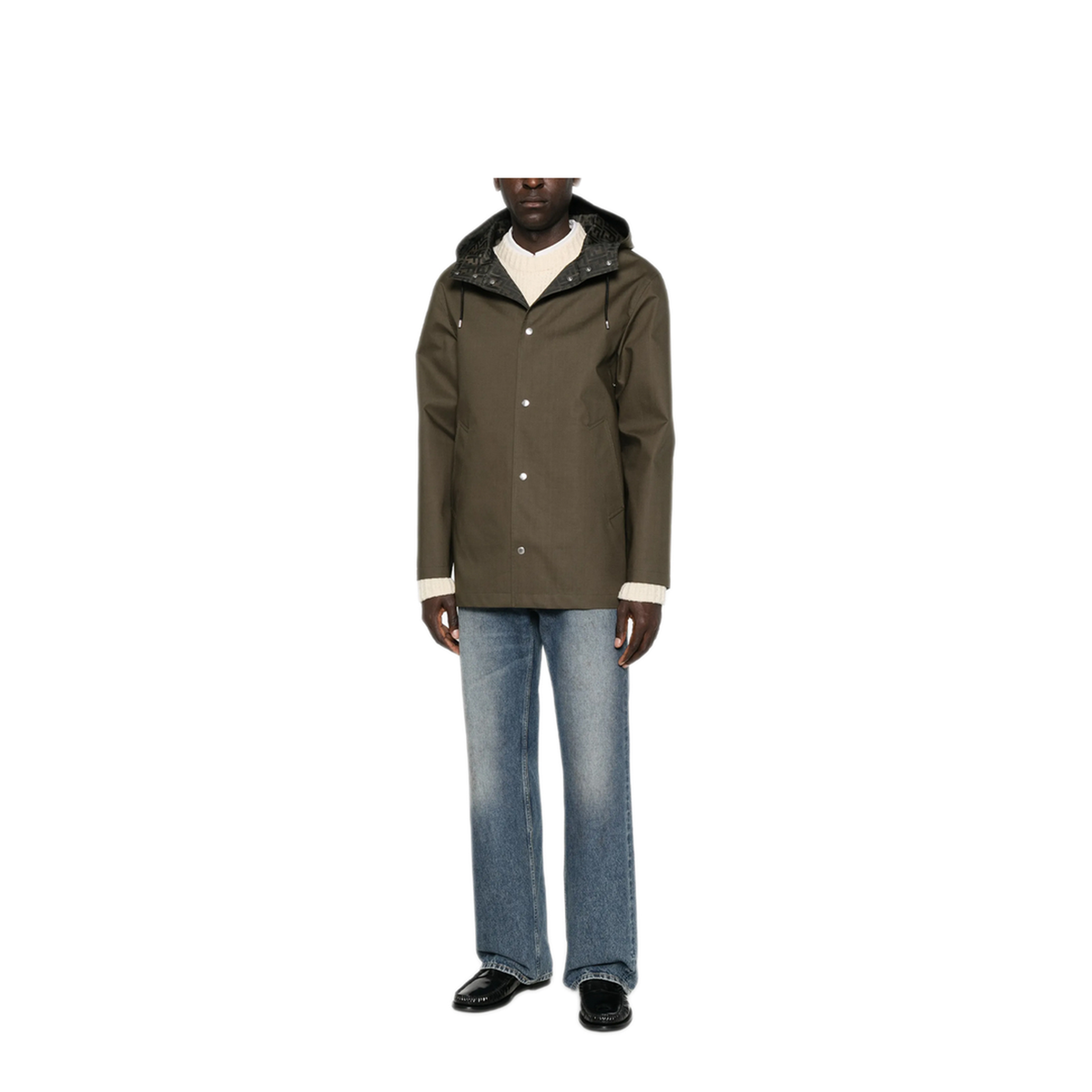 Mackintosh Fabric Hooded Jacket