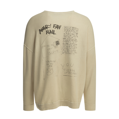 MAYFEYR - Our Legacy - Angry Fan Mail Crewneck Sweatshirt - M2266SAANGRYFAN