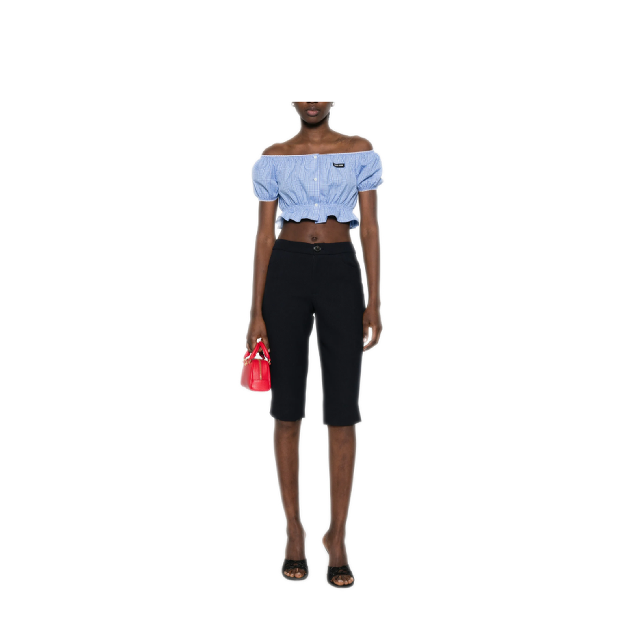 MAYFEYR - Miu Miu - Top Popeline Check - MT2188SOOO183AF0076