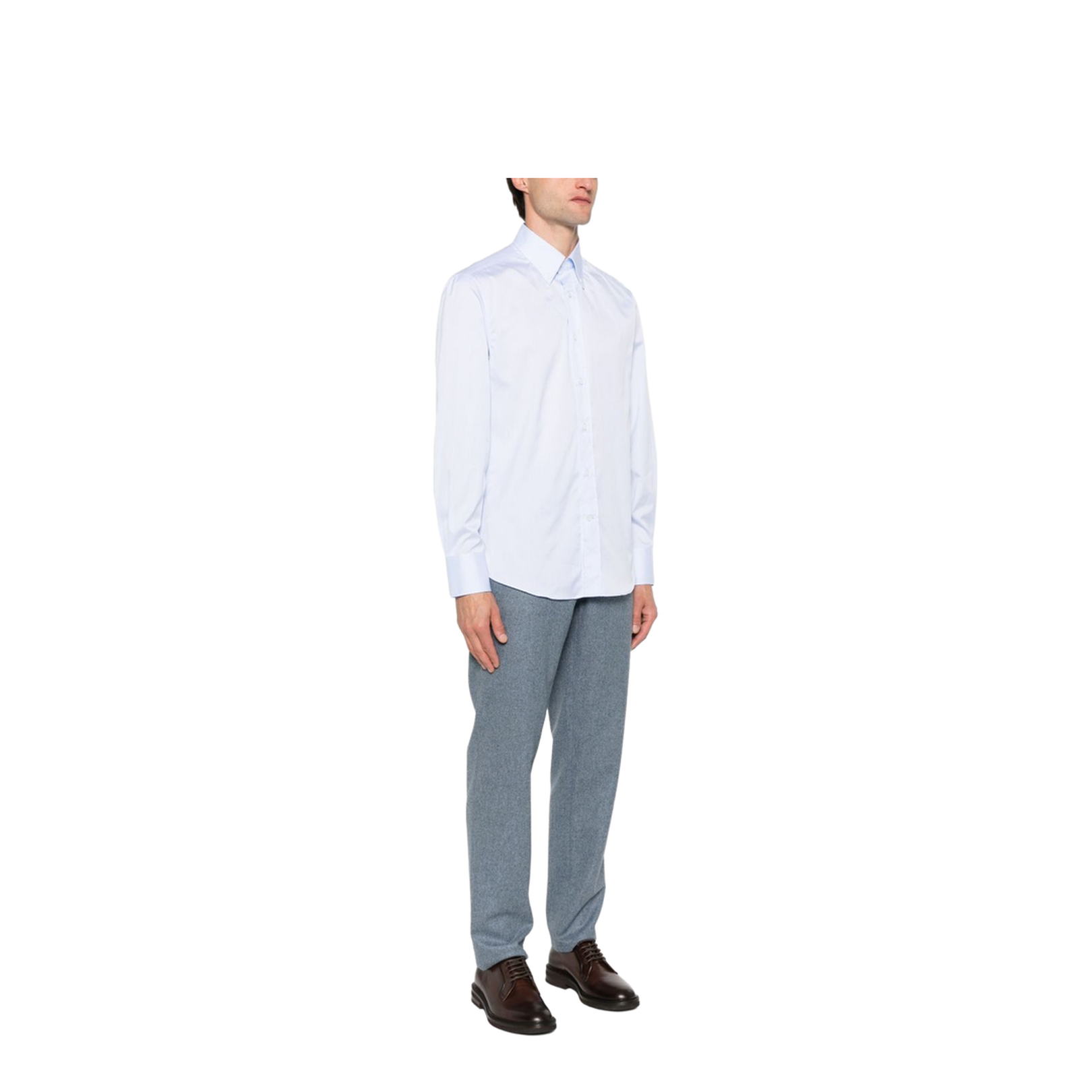 Clear Blue Cotton Shirt