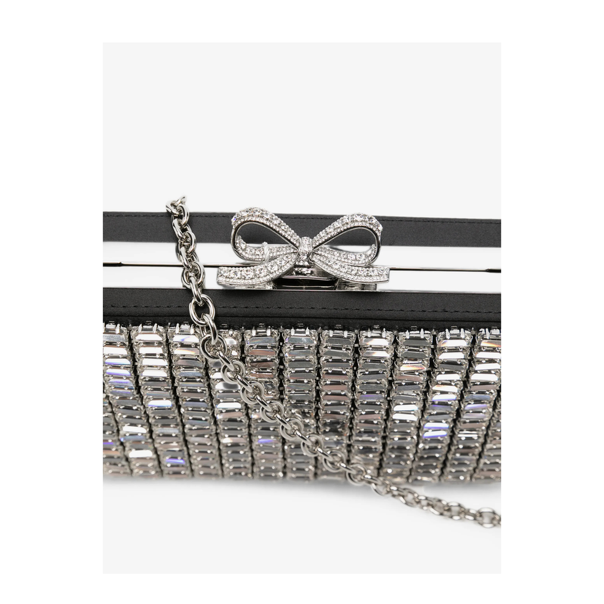 AQUA Crystal Clutch - Silver