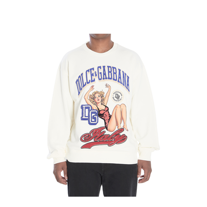 Sweatshirt with Pin-up print