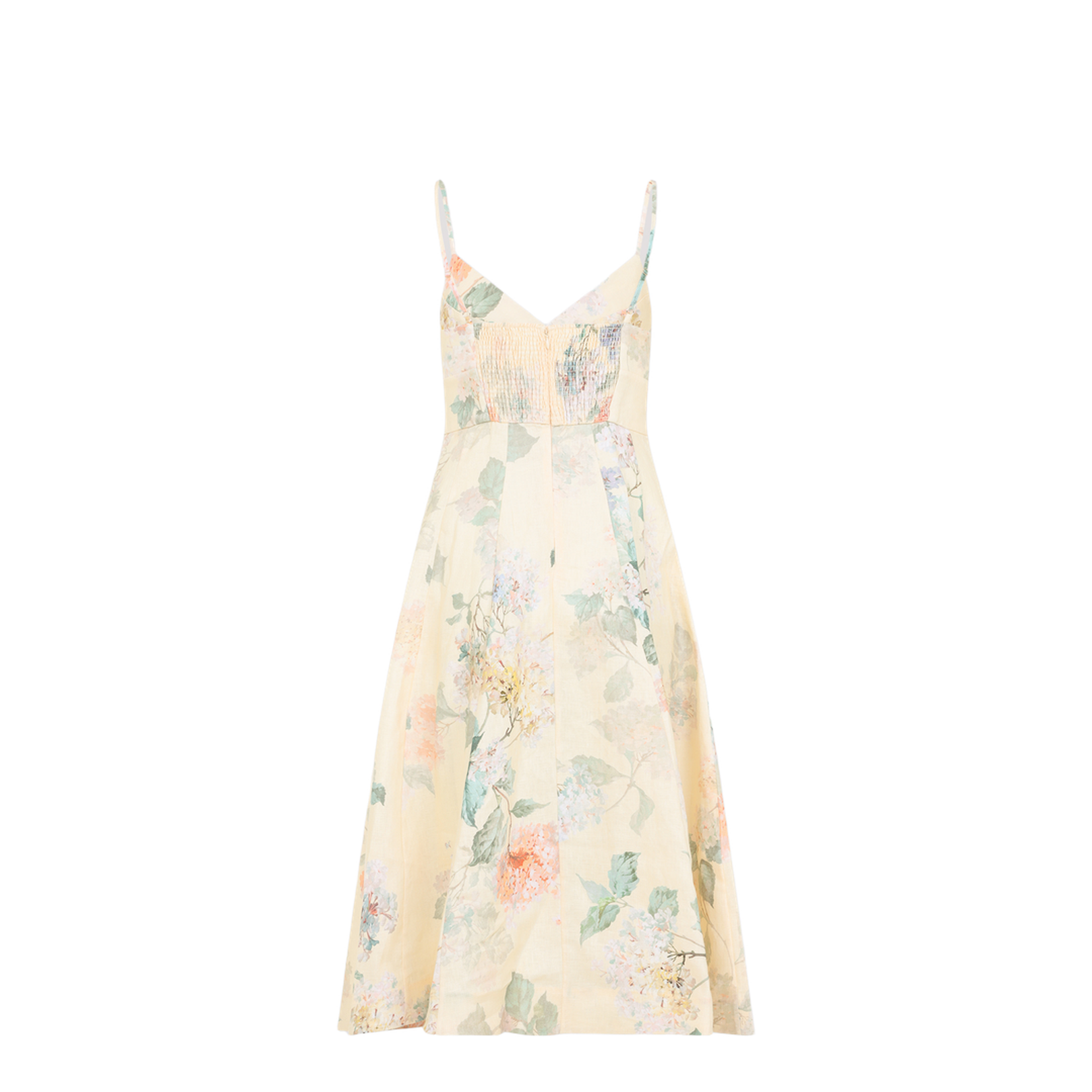 Printed Linen Maxi Dress