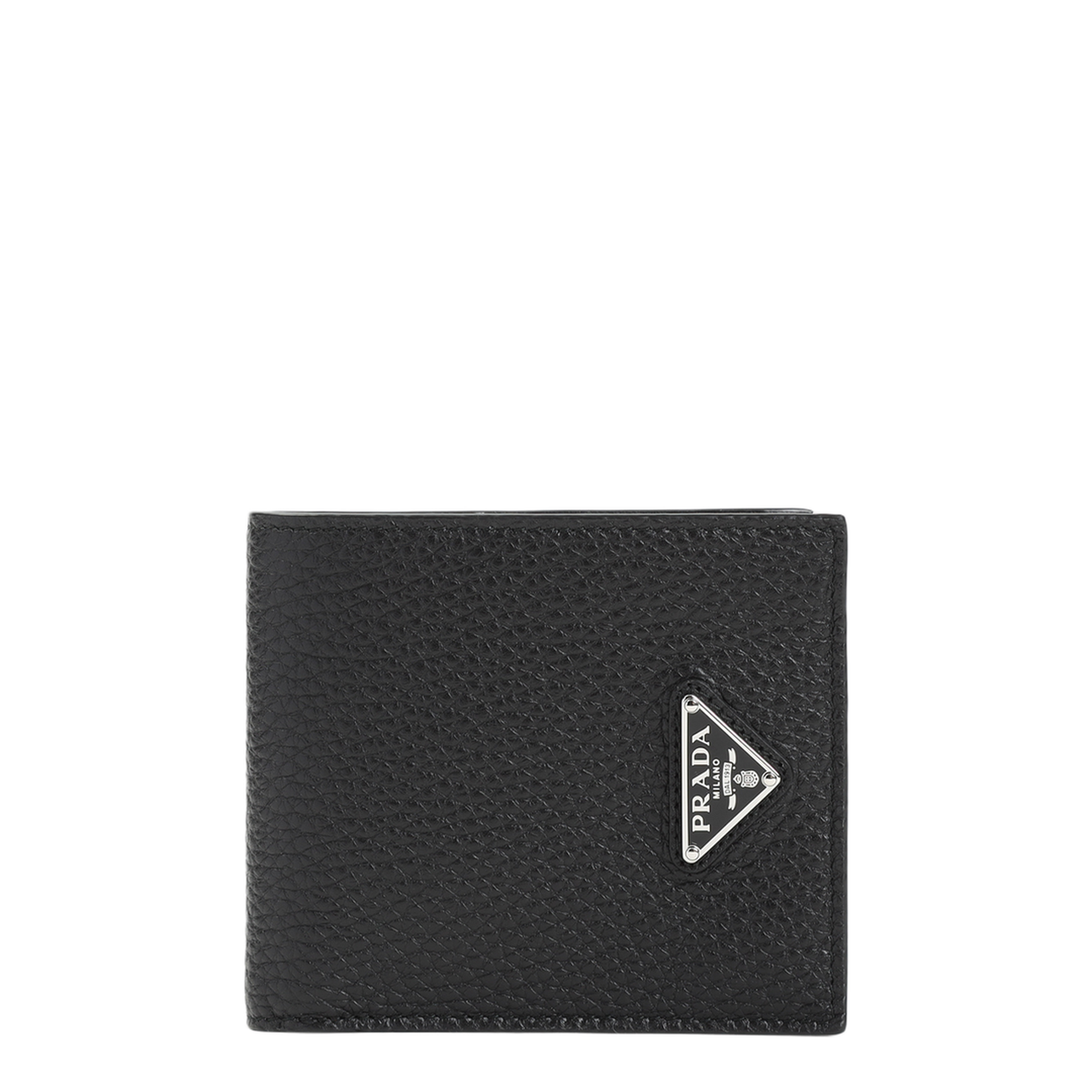 Grained Leather Billfold Wallet