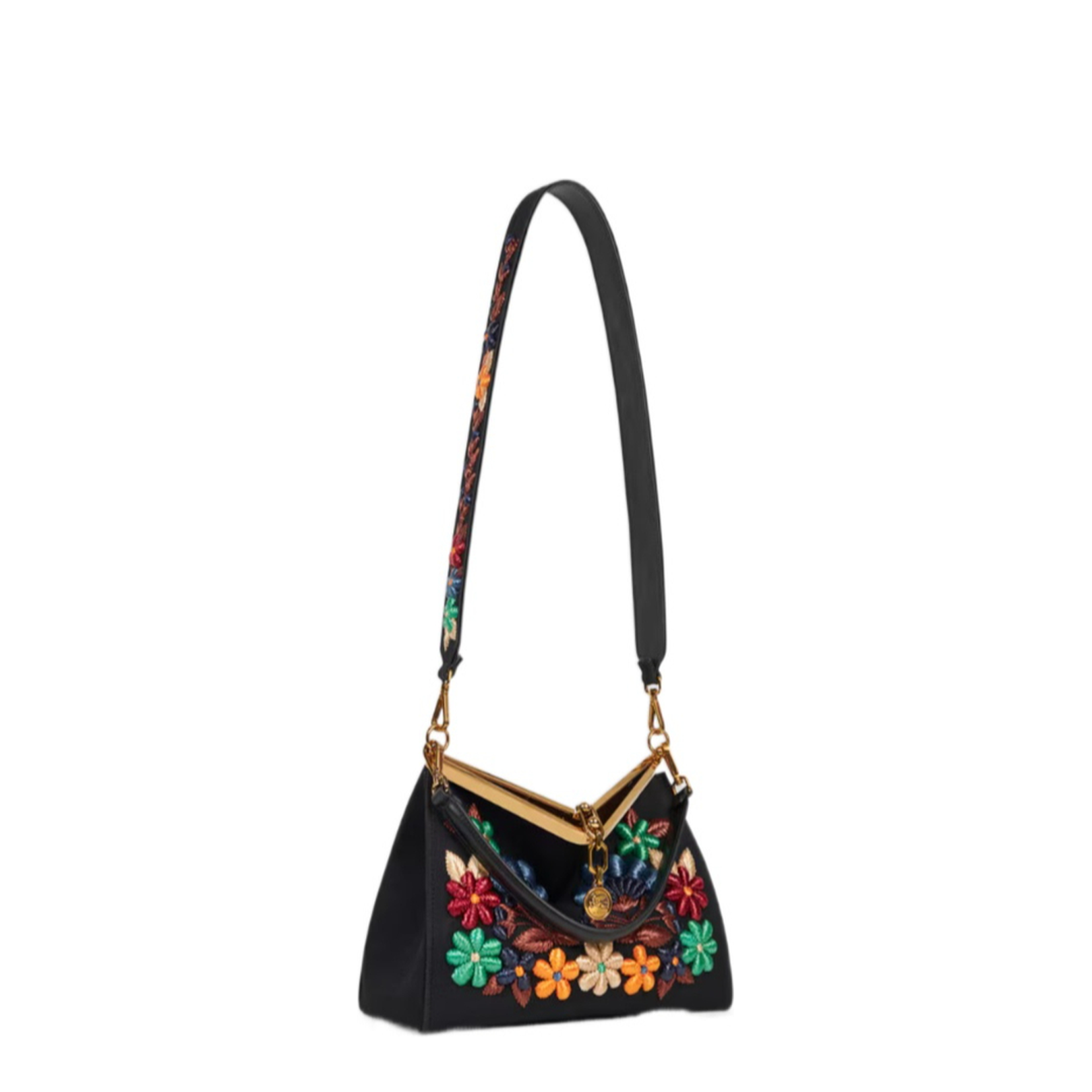 Medium Vela Bag with Flowers