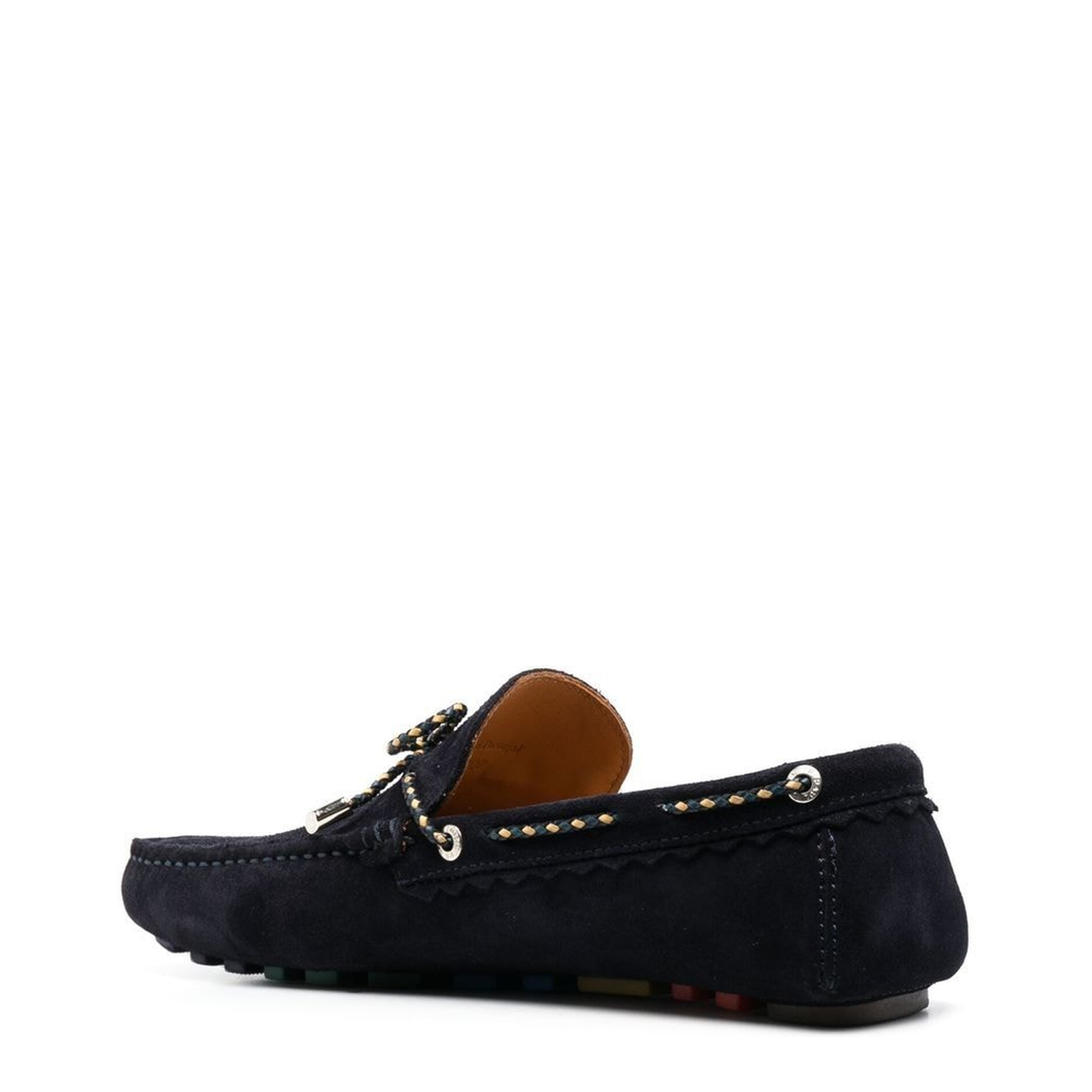 Rope-Detail Suede Loafers