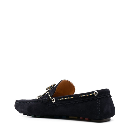 Rope-Detail Suede Loafers