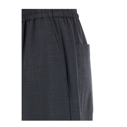 Wool Wide-Leg Trousers