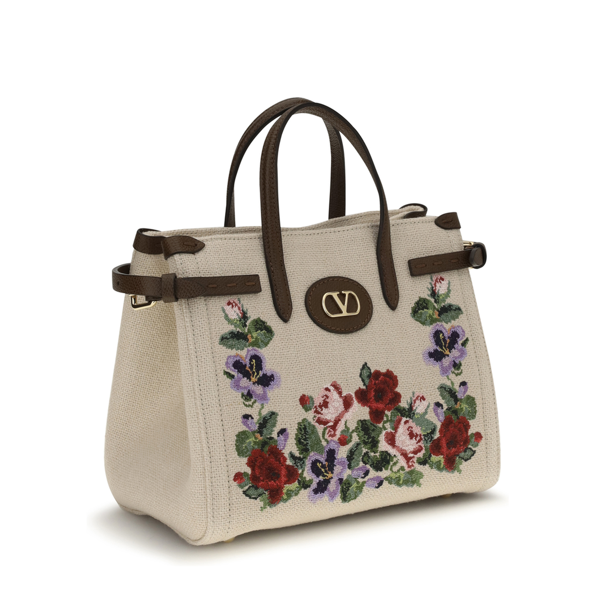 MAYFEYR - Valentino - Antibes Mini Handbag In Embroidered Linen - 9W2B0R20FJL3FY