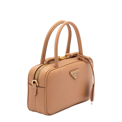 Mini Leather Top Handle Bag with Shoulder Strap