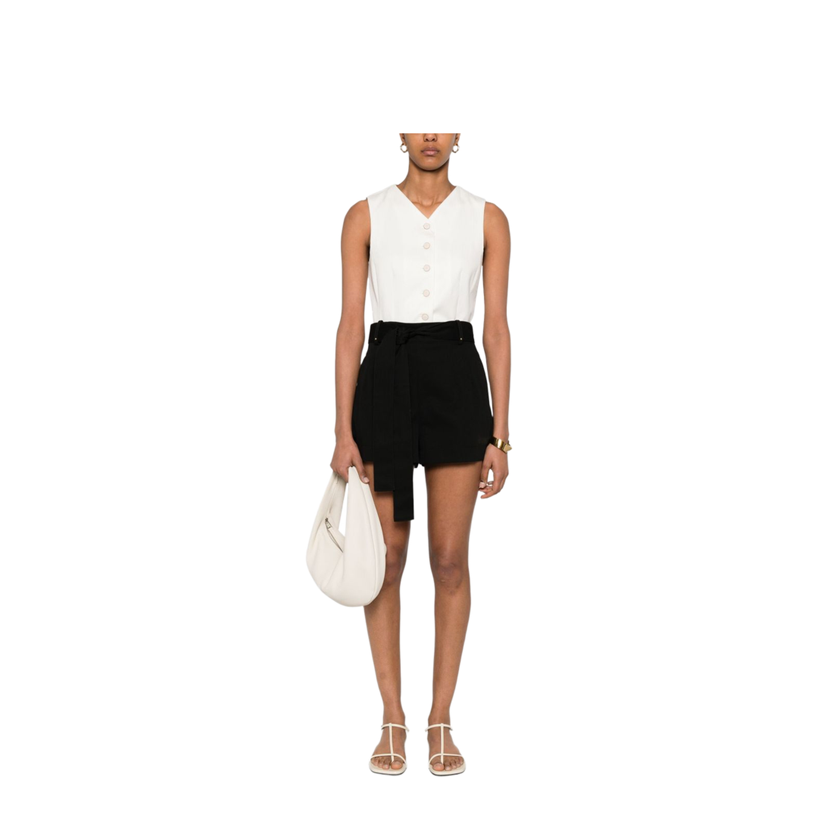 Black Gabardine Shorts