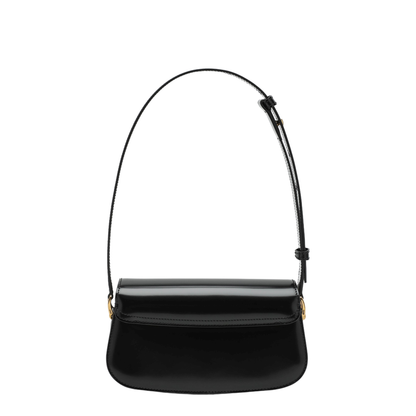 Paris Paris Cow Leather Shoulder Bag - Black