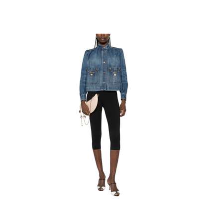 MAYFEYR - Chloè - High-Neck Gathered Denim Jacket - CH26SDV09258