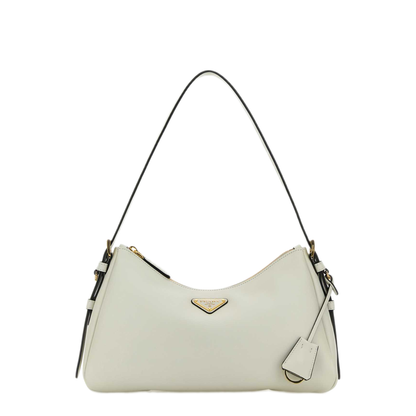 MAYFEYR - Prada - White Leather Medium Aim E Shoulder Bag - 1BC229VLVM2CYSF0PG7